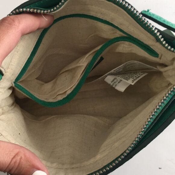 β¨ π β¨βZara Woman Emerald Green Chain Leather Crossbody Handbag β¨ - Picture 9 of 17